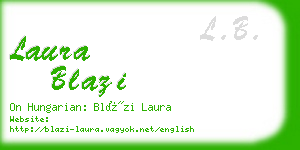 laura blazi business card